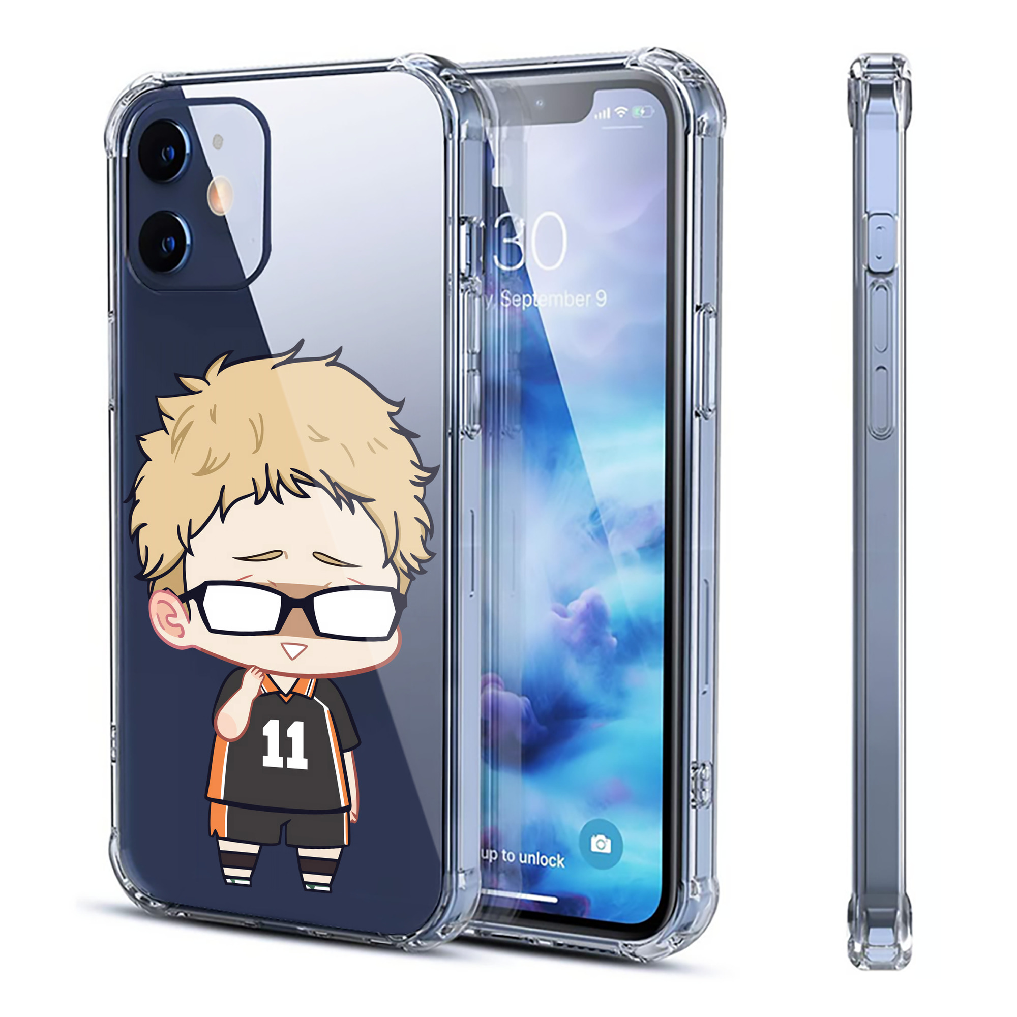 （画像用） ハイキュー!! Haikyu!! 【iPhone 12シリーズ対応】透明スマホケース（クリアソフトケース）